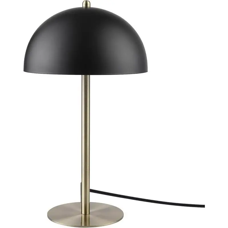 Luna 15 In. Matte Black Desk Lamp With Adjustable Shade