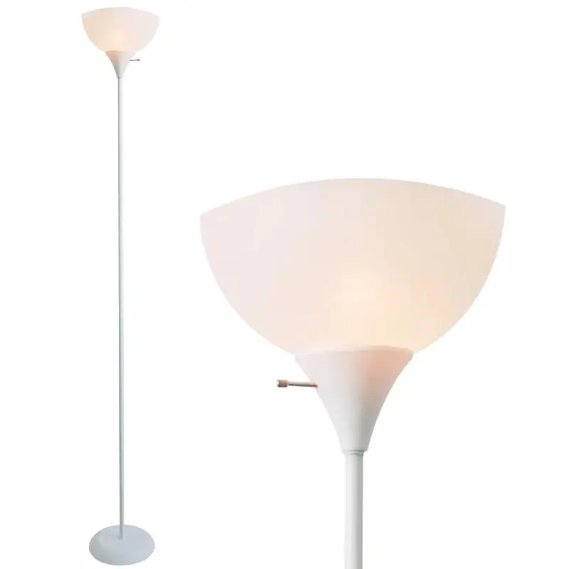 71 In. Beige/white Adjustable Floor Lamp With Etl Listing