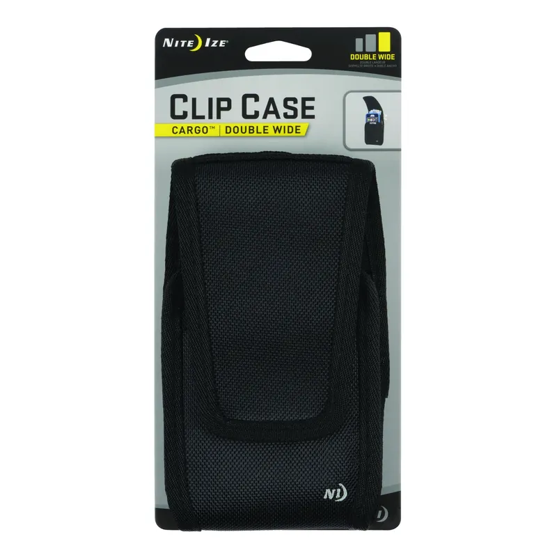 Clip Case Cargo Black Universal Cell Phone Holster With Flex-clip