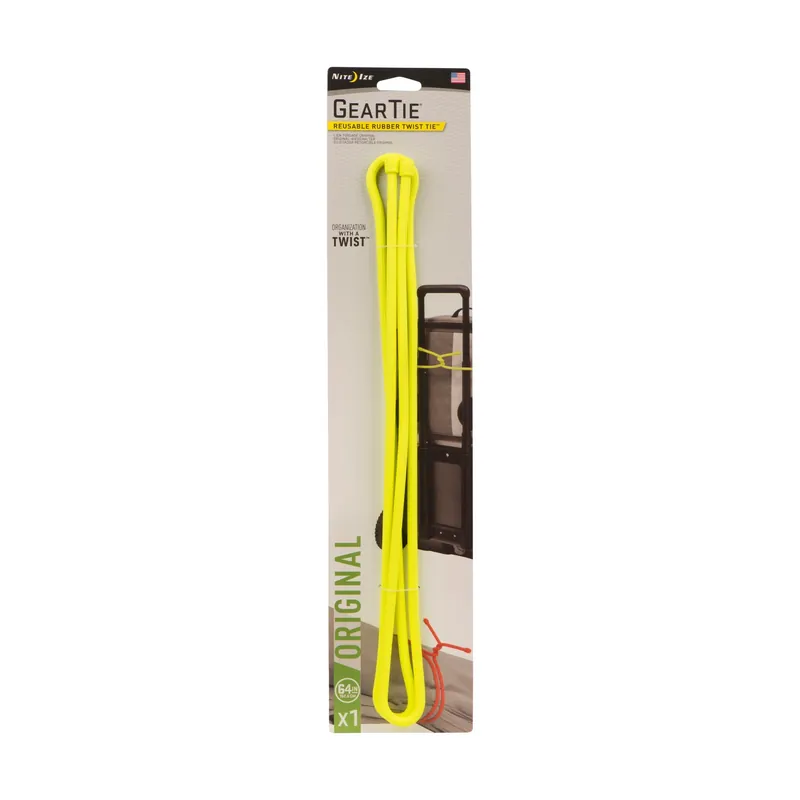 Nite Ize Gear Tie 64 In. L Yellow Twist Ties 1 Pk