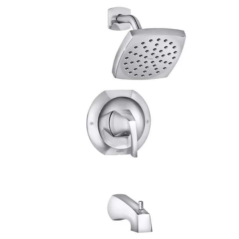 Lindor Posi-Temp Single Handle Tub / Shower Faucet + Spray Head, Chrome