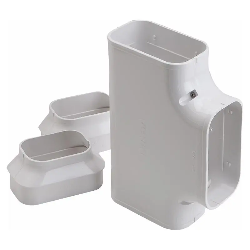 Line Set Covers 9.88 In. W X 3 In. H White Tee Plastic