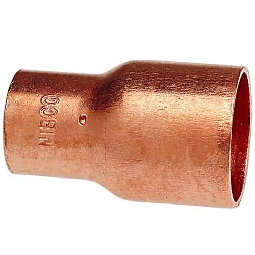NIBCO 1-1/2 In. Sweat X 3/4 In. D Sweat Copper Coupling With Stop 1 Pk