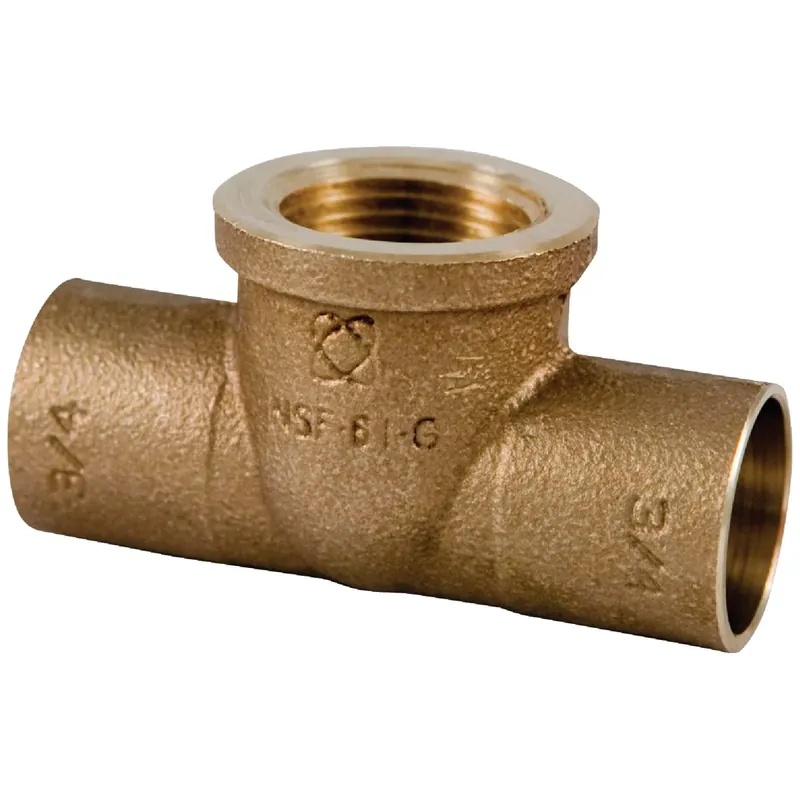 NIBCO 3/4 In. Sweat X 3/4 In. D Sweat Brass Reducing Tee 1 Pk