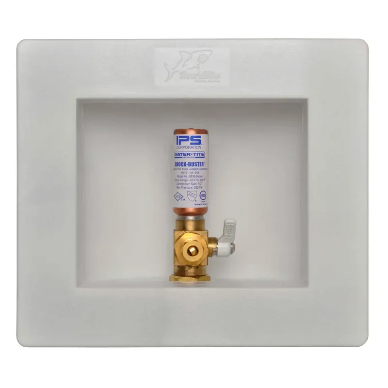 1/2 In. D Ice Maker Outlet Box With Water Hammer Arrestor