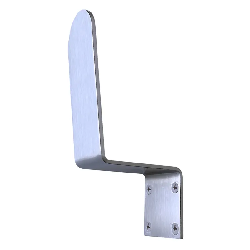 2 In. L Satin Silver Stainless Steel Door Pull With Anti-microbial Finish