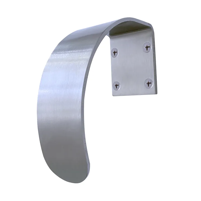 2 In. L Satin Silver Stainless Steel Door Pull With Anti-microbial Finish