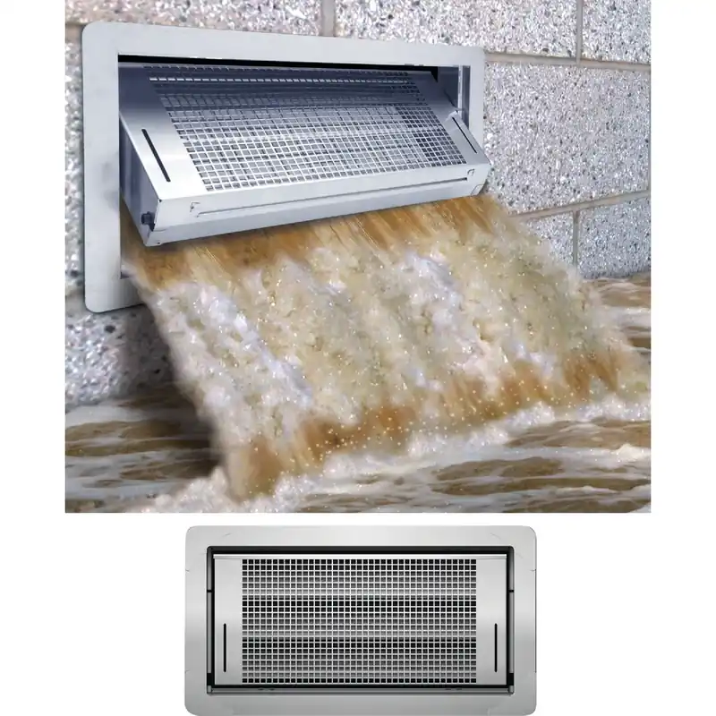 8 In. X 16 In. Dual Function Automatic Foundation Vent - Flood Protection