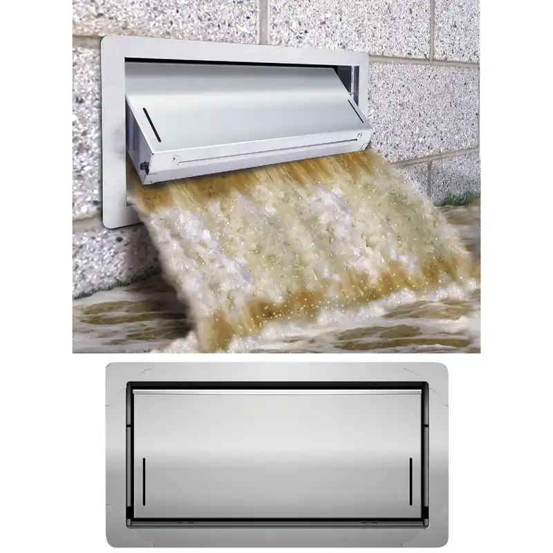 8 In. X 16 In. Flood Protection Foundation Vent - Stainless Steel