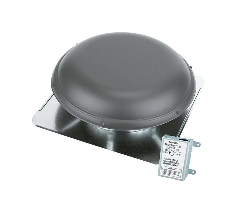 Roof-Mount Attic Ventilator, Weatherwood, 1900-Sq. Ft.