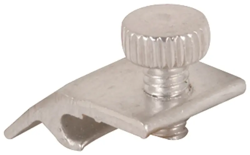 Prime-Line Mill Aluminum Storm Door Panel Clip For 1/2 Inch 8 Pk