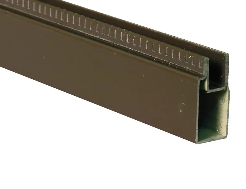 Prime-Line Bronze Aluminum 3/8 In. W X 94 In. L Window Frame 1 Pk