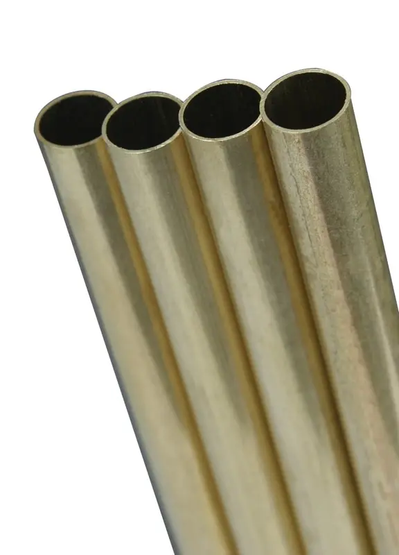 K&S 1/4 In. D X 36 In. L Round Brass Tube 5 Pk