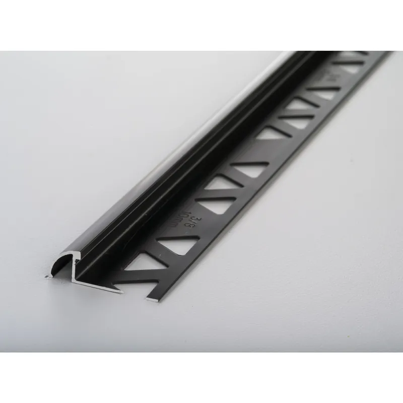 Building Products 3/8 In. X 8 Ft. Satin Antique Bronze Bullnose Tile Edging