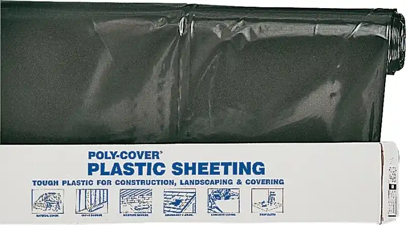 Film-Gard Plastic Sheeting 4 Mil X 6 Ft. W X 100 Ft. L Polyethylene Black 1 Pk