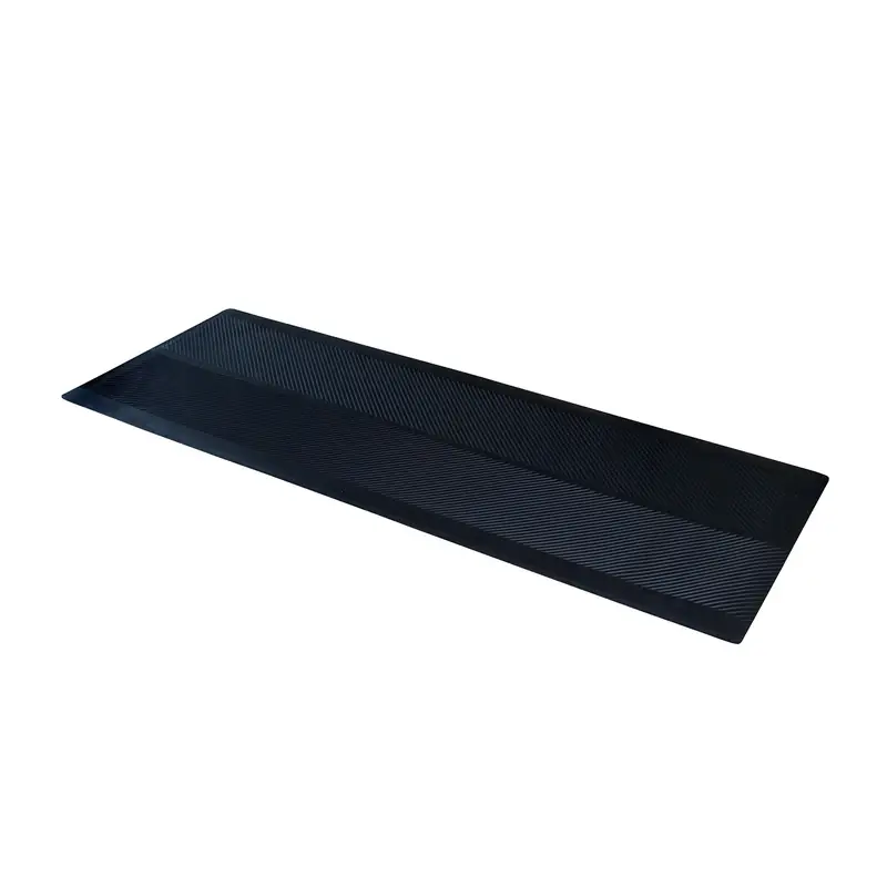 Runner Mat, Indoor/Outdoor, Black Rubber, 27 In. X 6 Ft.