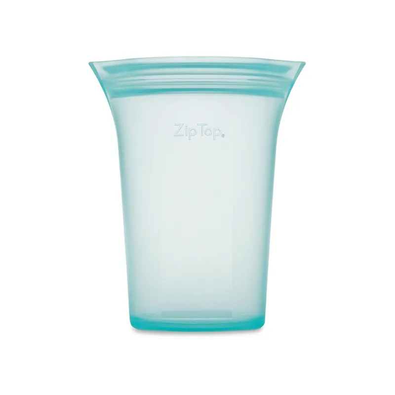 Zip Top 24 Oz Teal Storage Cup 1 Pk