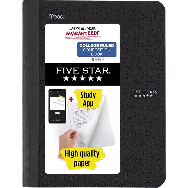 7.50 In. W X 9.75 In. L College Ruled Double Stitched Composition Book