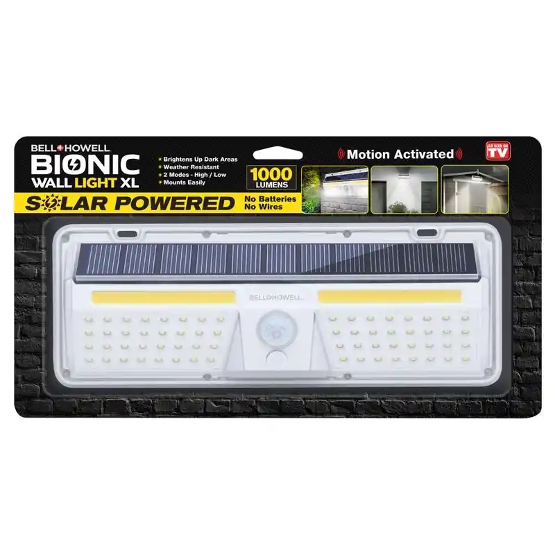 Motion-sensing Solar Powered Led Security Wall Light, Model 8575