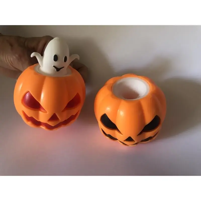 Peek-a-boo Pumpkin Toy - Orange - 2 Pieces - Model 8175