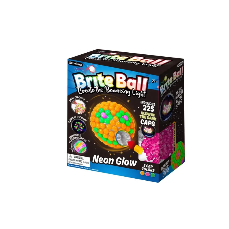 Brite Ball Glow Toy Multicolored 225 Pieces For Creative Play
