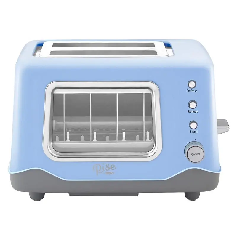 Metal Blue 2-slice Toaster 7.9 In. H X 12.2 In. W X 9.5 In. D