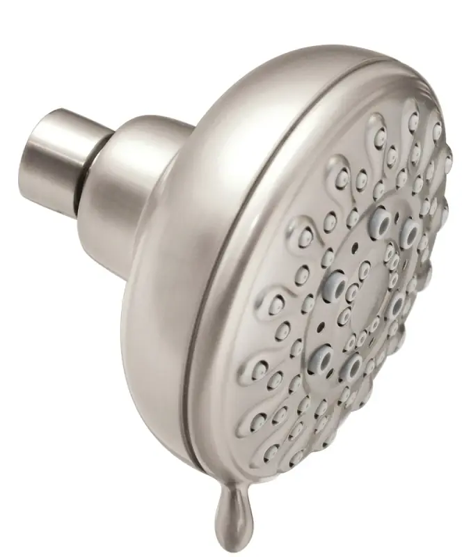 Shower Head, 5-Function, Fixed Mount, Spot-Resistant Brushed Nickel