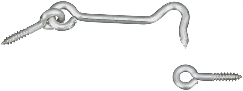 National Hardware 3 In. L Silver Stainless Steel Hook And Eye Closure 2 Pk