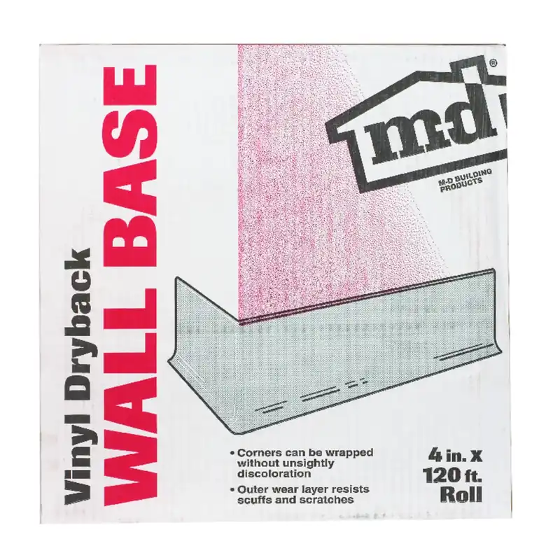4 In. X 120 Ft. Black Vinyl Wall Base