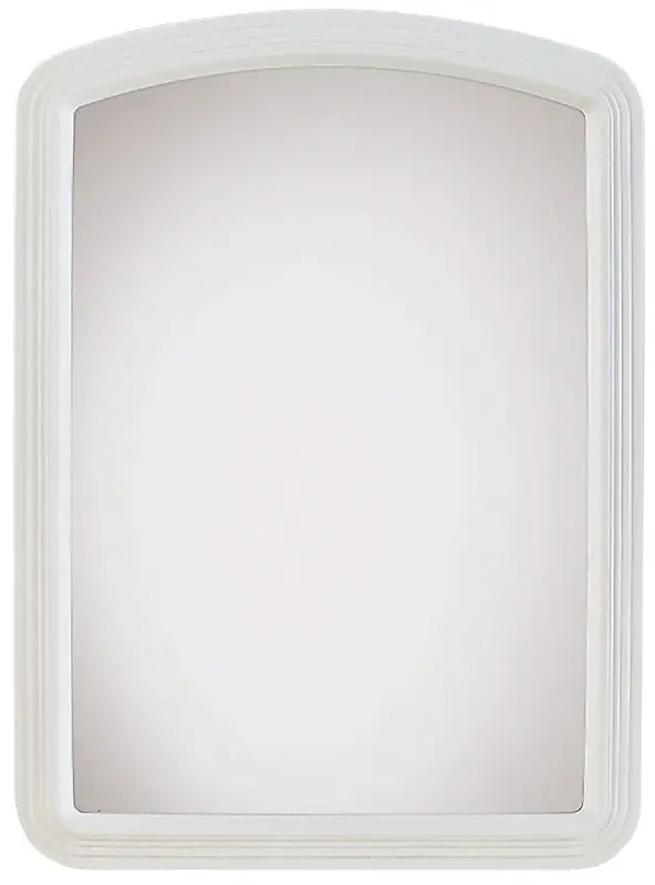 Erias 22 In. H X 16 In. W White Plastic Wall Mirror