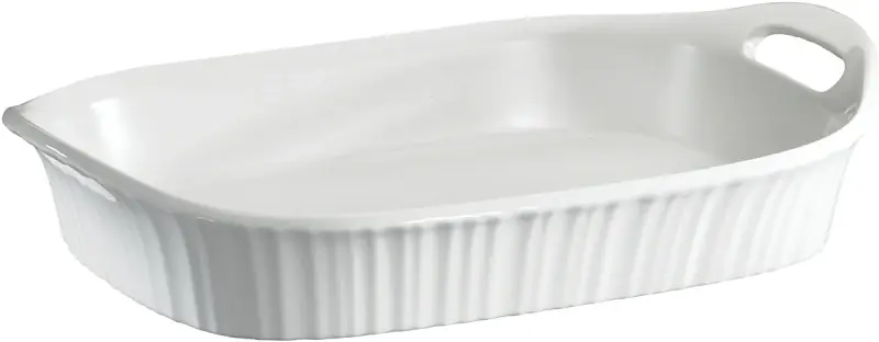 Casserole Dish, Oblong, French White III, 3-Qt.