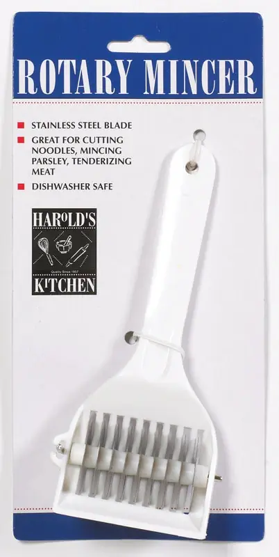7 X 3 Inch White Plastic And Stainless Steel Rotary Mincer