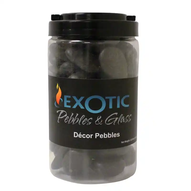 Decor Pebbles, Black, 7-15mm, 5-Lbs.