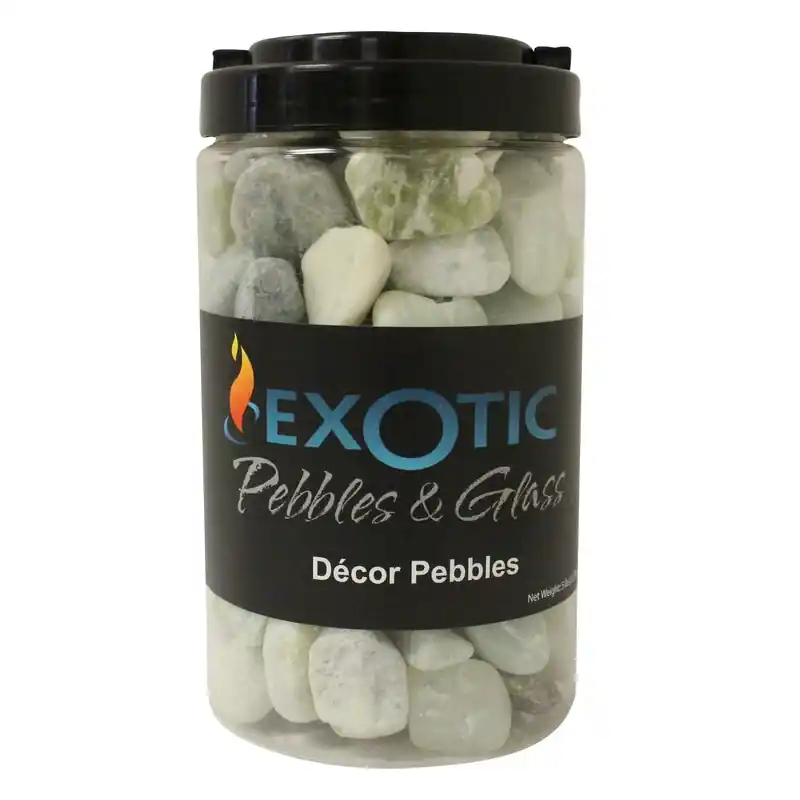 Pebbles & Glass Jade Polished Deco Pebbles 5 Lb Jar - Decorative Landscaping