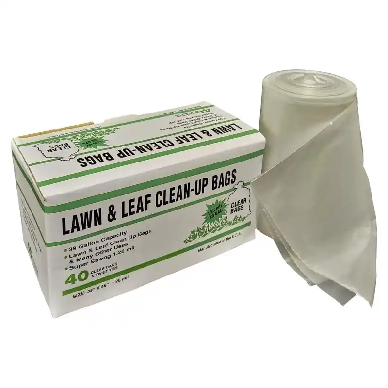 Poly-Pak Primrose 39 Gal Lawn & Leaf Bags Twist Tie 40 Pk