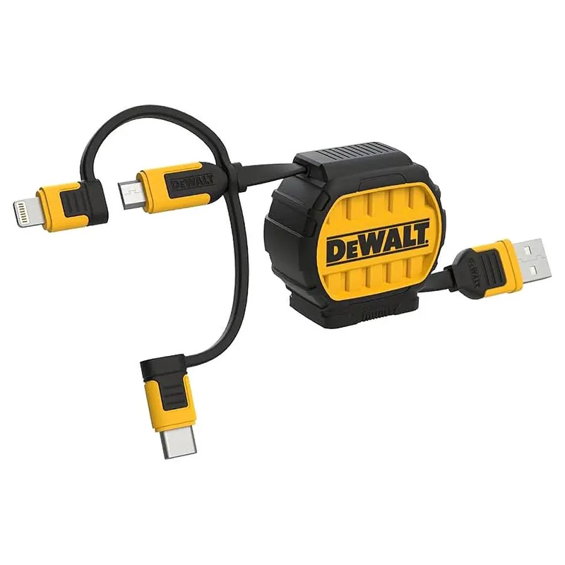 DeWalt Retractable 3-In-1 Cable