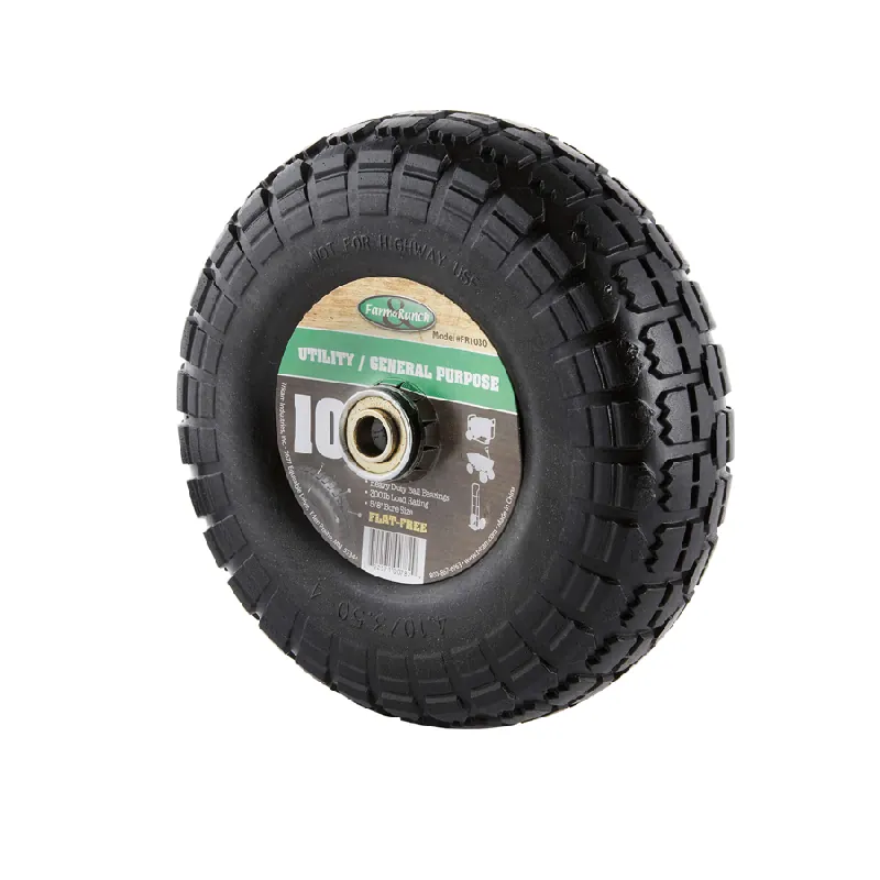 Tricam Industries No Flat Wheelbarrow Tire - 10"