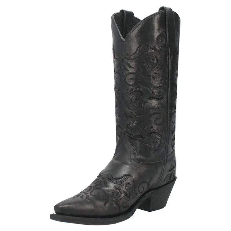 Laredo Women‘s NIght Sky Snip Toe Solid Leather Boots