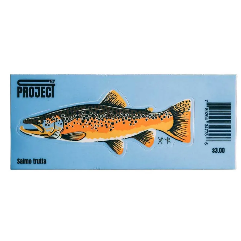 Fly Project Brown Trout Sticker
