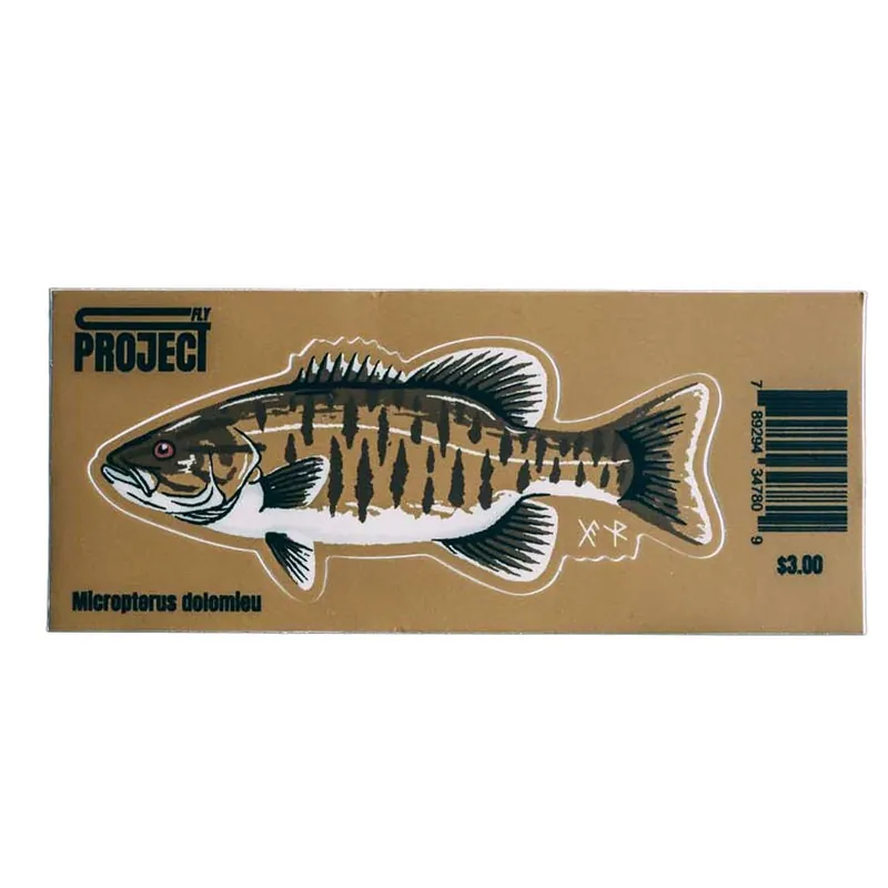 Fly Project Sm Mouth Bass Sticker