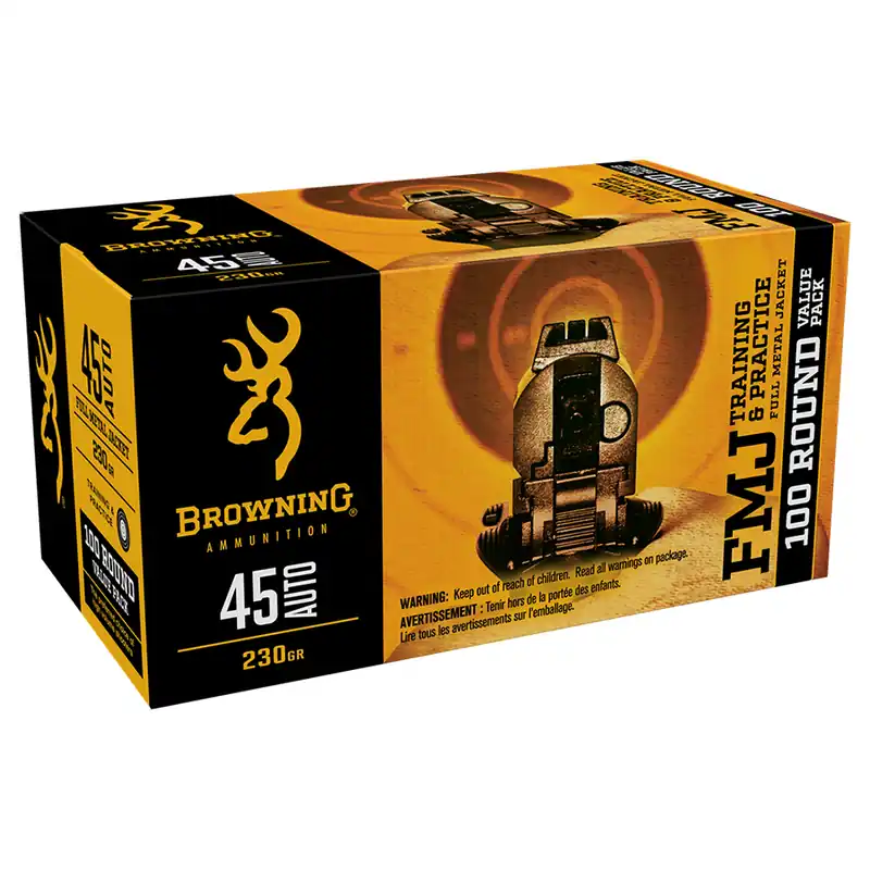 Browning Training & Practice FMJ Pistol Ammunition