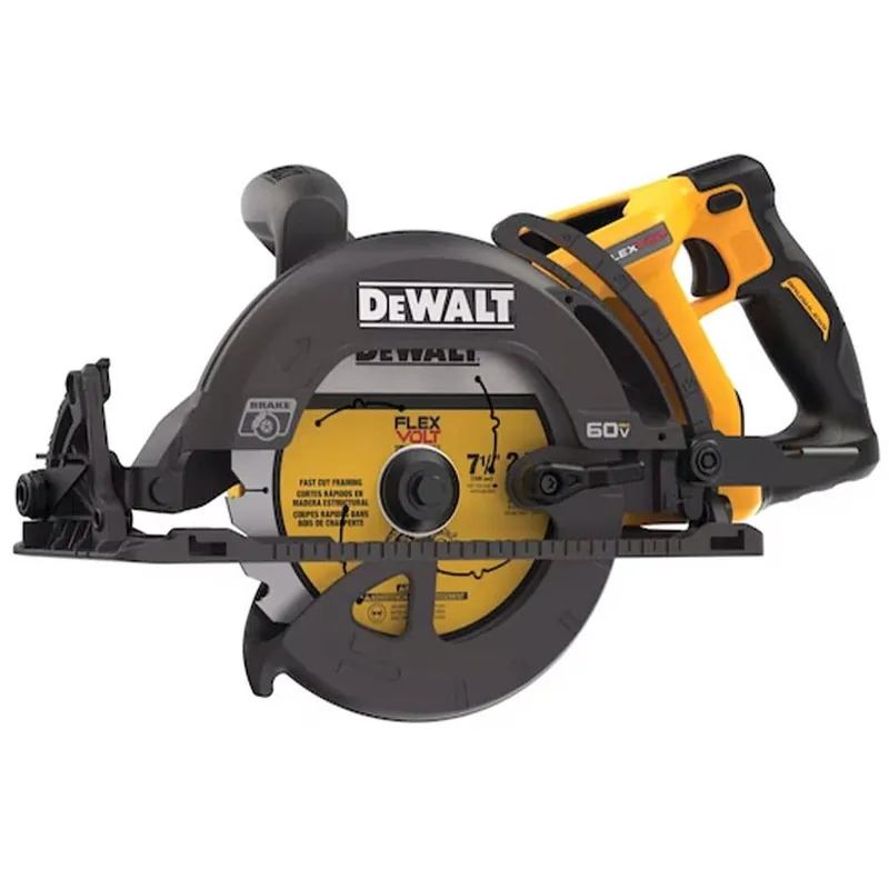 DeWalt 60V MAX 7-1/4 in. Cordless Worm Drive Saw - 7-1/4"