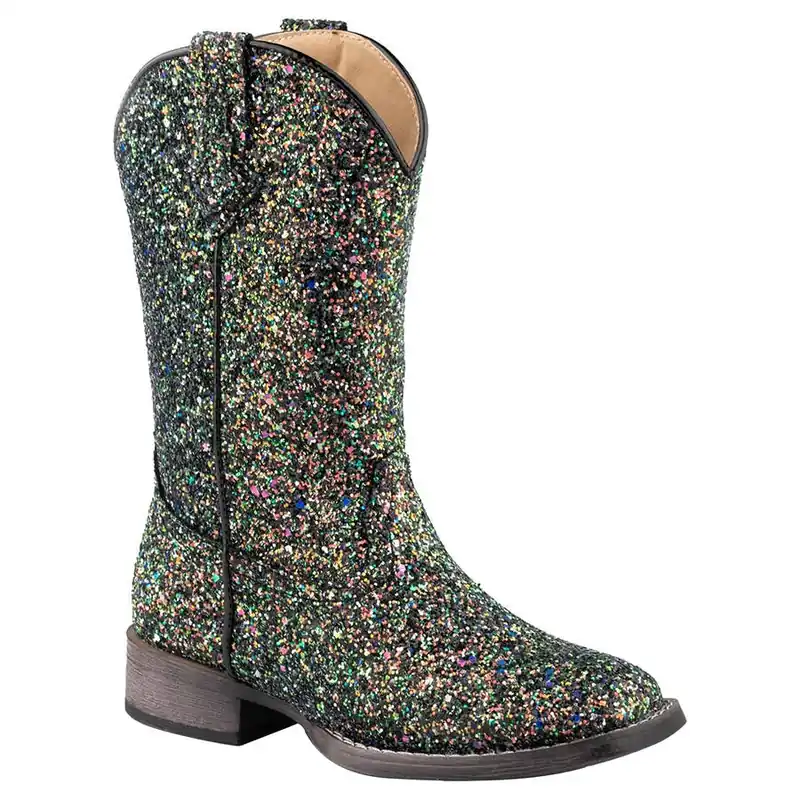 Roper Little Girl‘s Glitter Vamp Boots