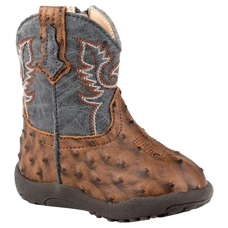 Roper Boy‘s Infant Ostrich Vamp Boots