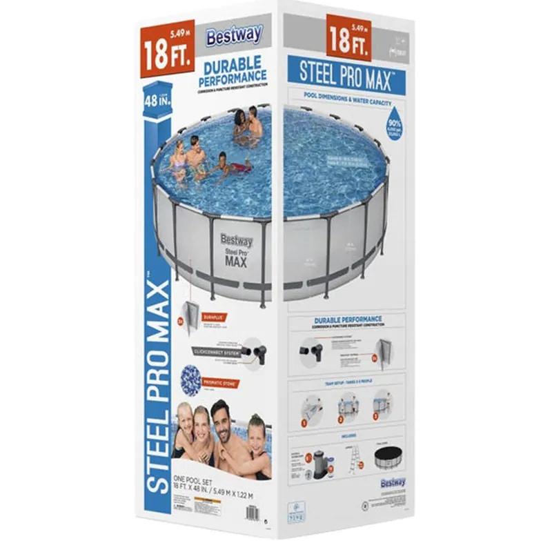 Best Way Steel Pro MAX Above Ground Pool Set
