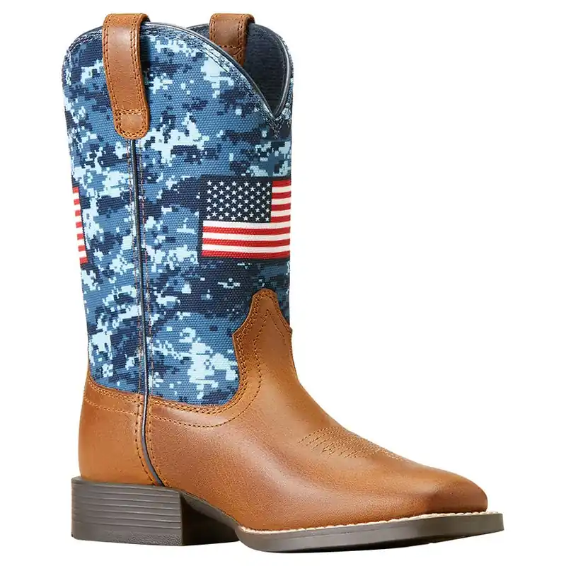 Ariat Boy‘s Patriot 8" Wide Square Toe Boots