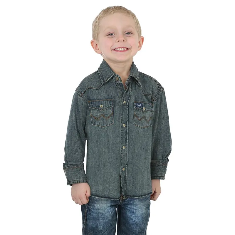 Wrangler Boy‘s Long Sleeve Western Workshirt