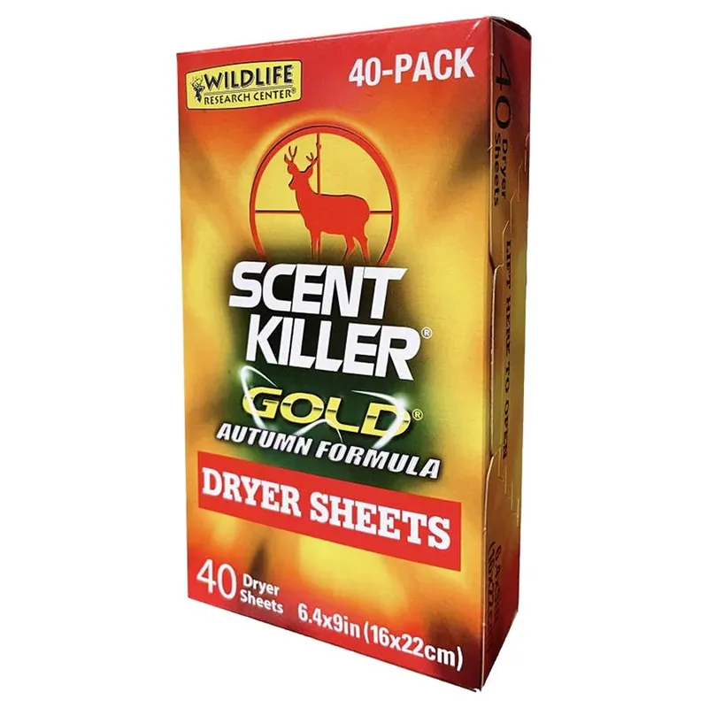 Wildlife Research Center Scent Killer Gold Autumn Formula Dryer Sheets
