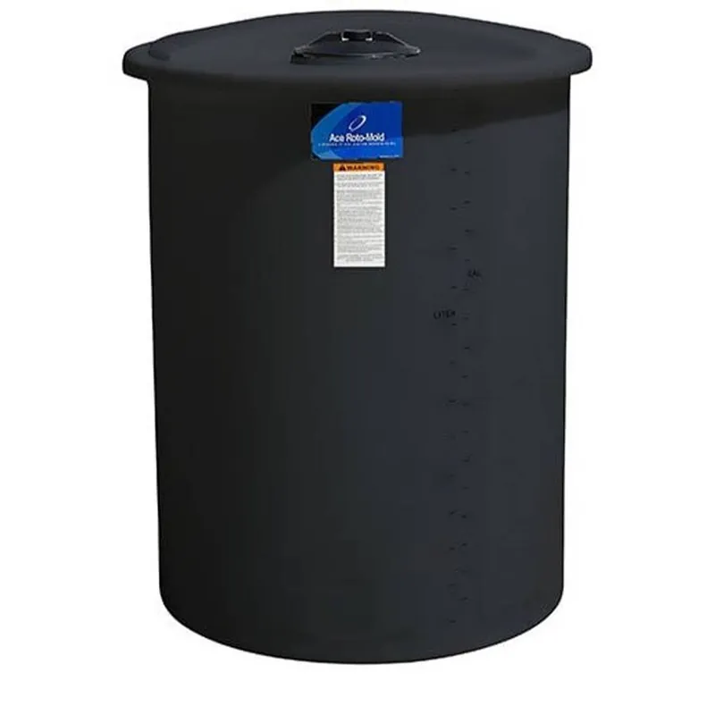 Ace Roto Mold Black Vertical Storage Tank - 200 gal