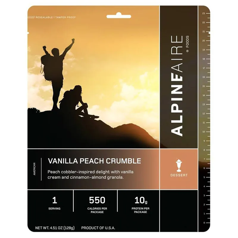 AlpineAire Vanilla Peach Crumble Freeze Dried Dessert